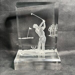 Golf Vintage M. Wald Arcylic - Lucite Paperweight Vintage Canada